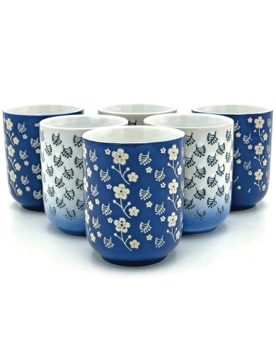 FAVO Two-Tone Porcelain Coffee Mugs Set of 2 - Navy Blu – Zen Table Japan