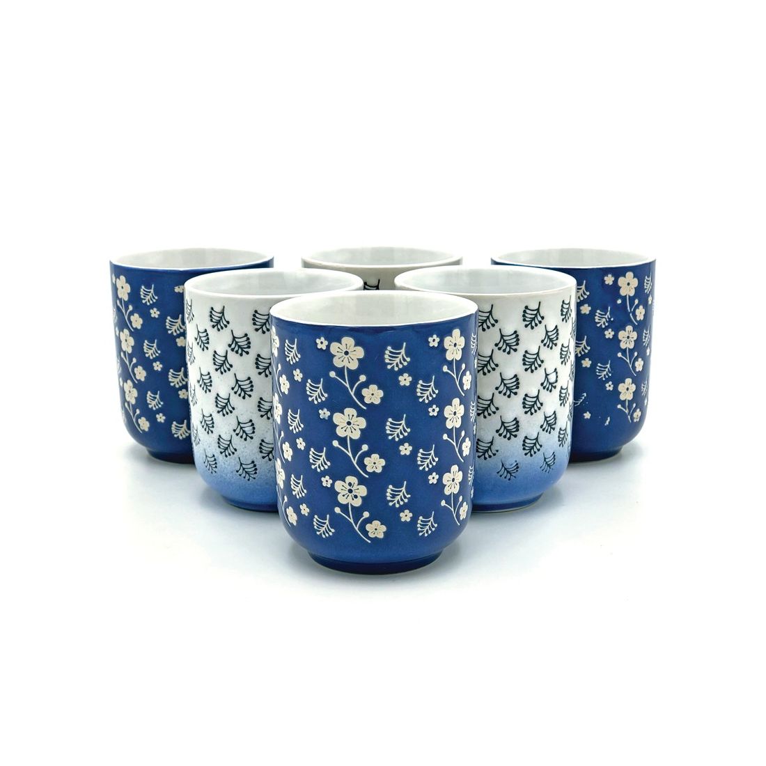 Floral Textured Mugs Multi