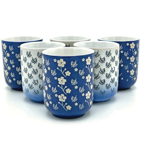 Floral Textured Mugs Multi