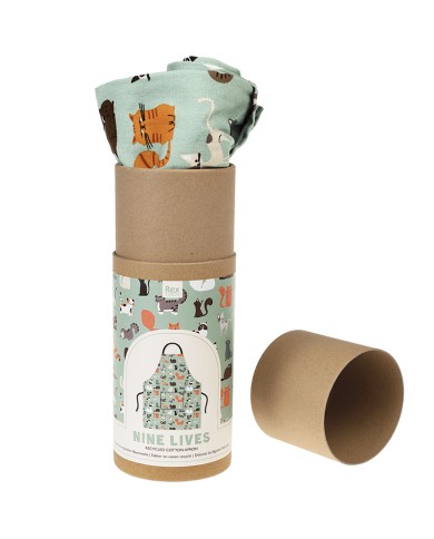 Recycled Cotton Apron Nine Lives