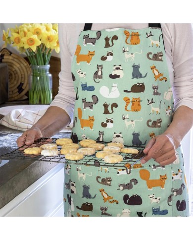 Recycled Cotton Apron Nine Lives