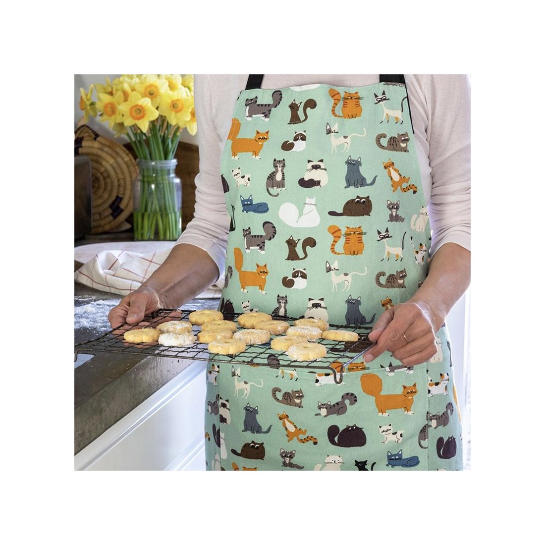 Schort van Gerecycled Katoen Nine Lives Schort van Gerecycled Katoen Nine Lives