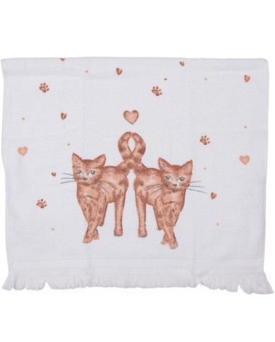 Hand Towel with Ginger Cats