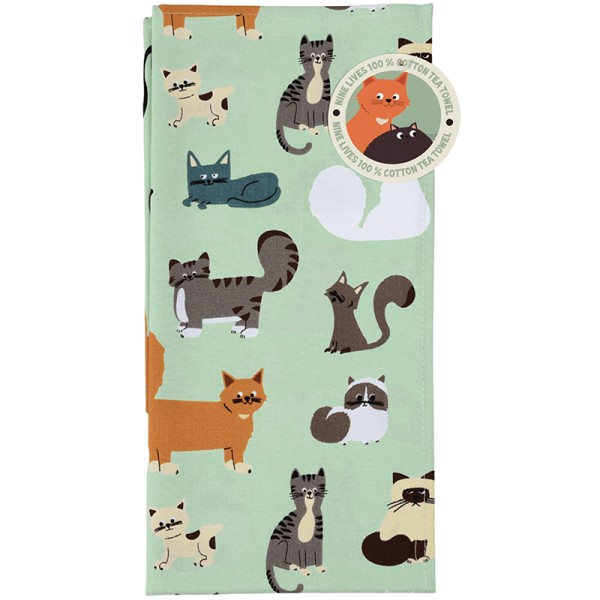 Tea Towel Nine Lives