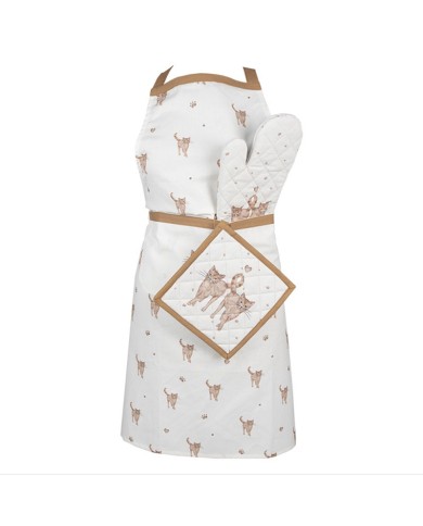 Oven Glove with Ginger Cats