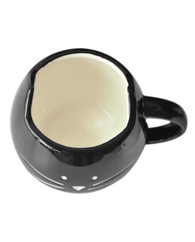 Cat Face Mug Black