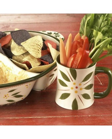 Coffee Mugs Old World Green