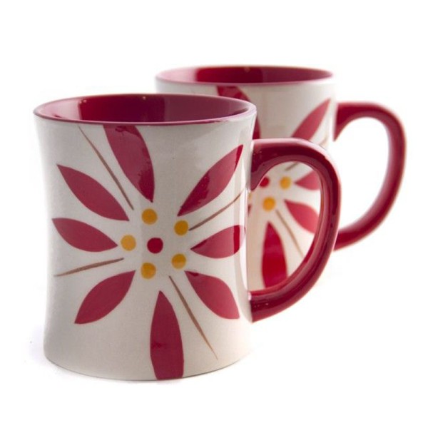 Coffee Mugs Old World Red