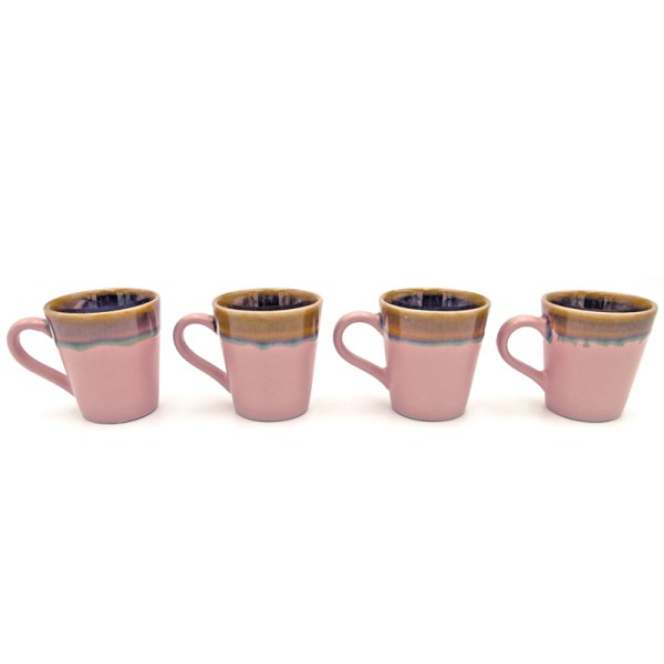 Retro Espresso Cup Set Pink