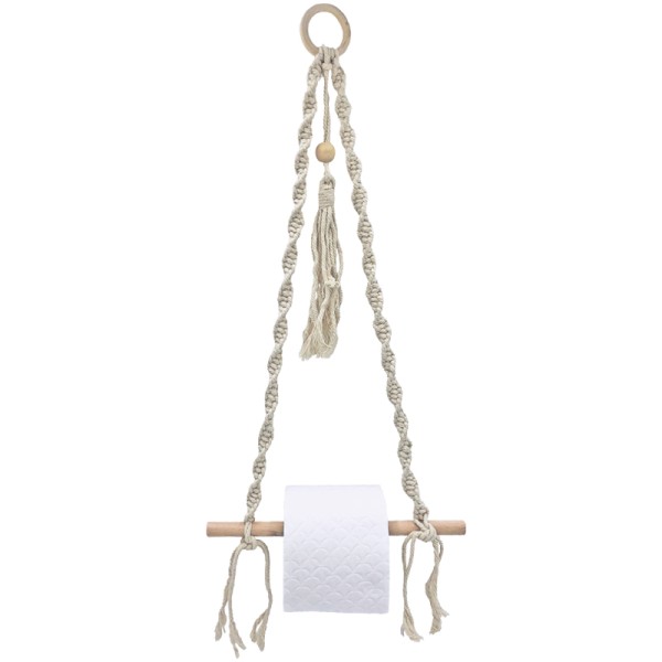 Macramé Toilet Paper Holder