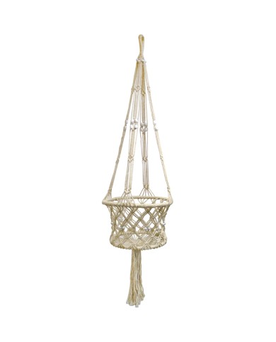 Macramé Plantenhanger Crème Macramé Plantenhanger Crème