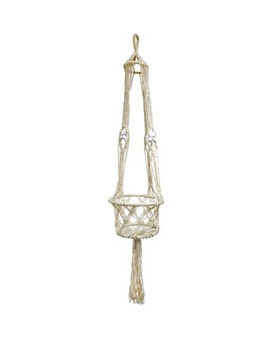 Macramé Plantenhanger Crème