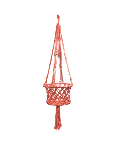 Macramé Plantenhanger Oranje Macramé Plantenhanger Oranje