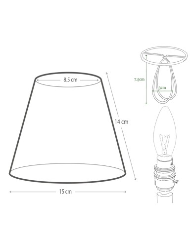 Lampenkapje met Klem Lampenkapje met Klem