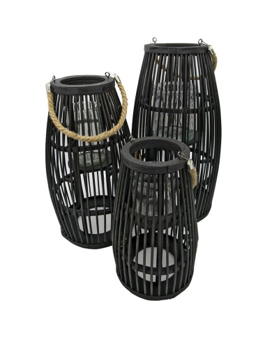 Black Bamboo Lantern Black Bamboo Lantern