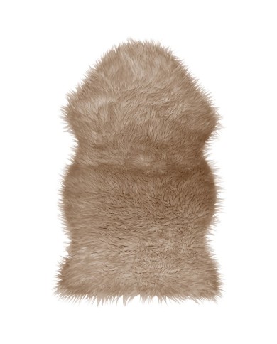 Beige Faux Sheepskin Rug