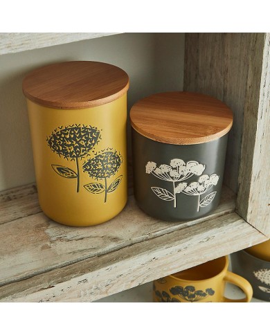 Ceramic Retro Meadow Canister Ceramic Retro Meadow Canister
