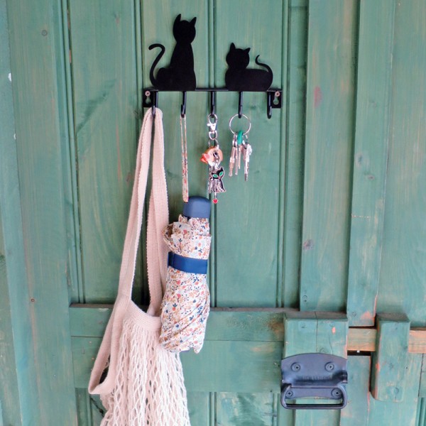 Black Cat Key Rack