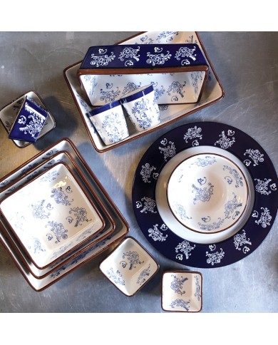 Loaf Pan in Floral Lace Blue Loaf Pan in Floral Lace Blue