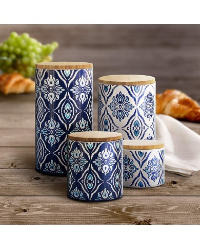 Ceramic Canister Damask Ceramic Canister Damask
