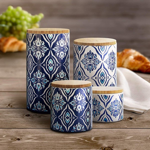 Ceramic Canister Damask