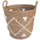 Embroidered Seagrass Basket