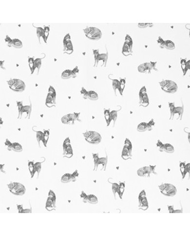 Ovenwant met Grijze Katten