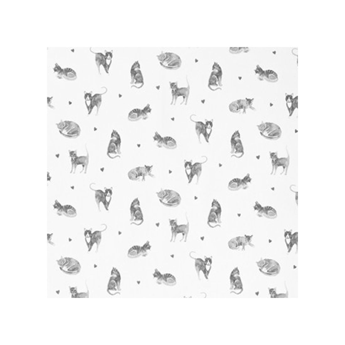 Oven Glove with Grey Cats