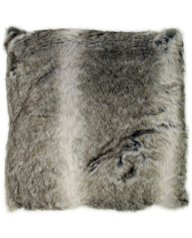 Faux Fur Cushion Alaskan Wolf