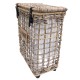 Rattan Laundry Basket on Wheels