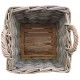 Square Rattan Basket on Wheels