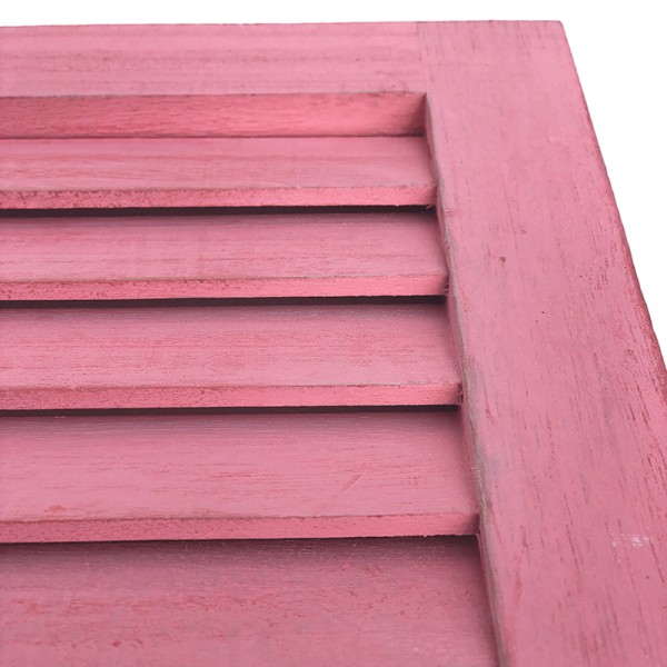 Wooden Louvre Shutter Pinkwash