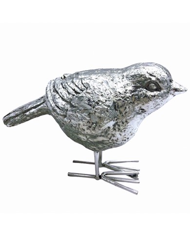 Silver Bird Ornaments Small