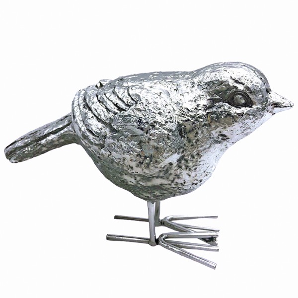 Silver Bird Ornaments Small