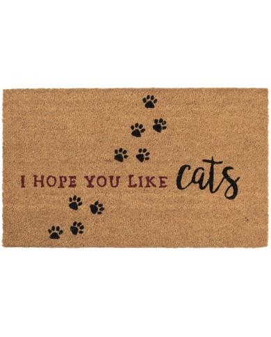 Doormat with Cat's Pawprints