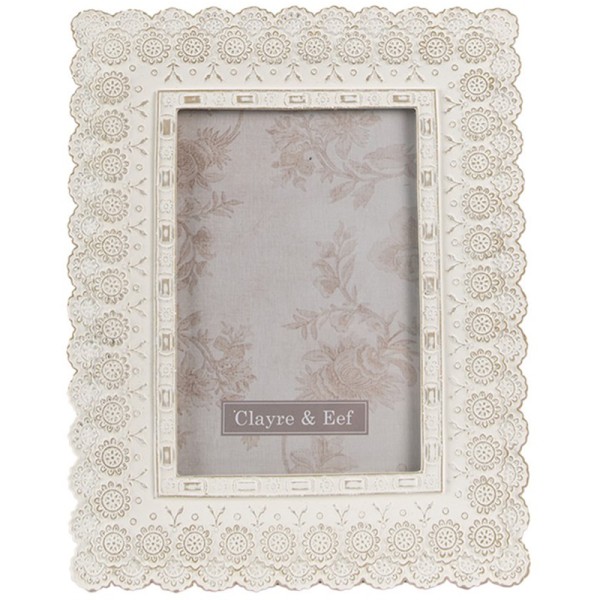 Decorative Photo Frame in White