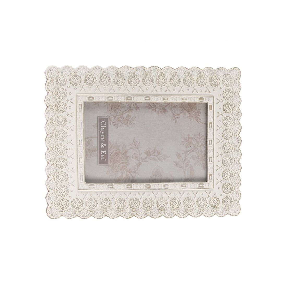 Decorative Photo Frame in White
