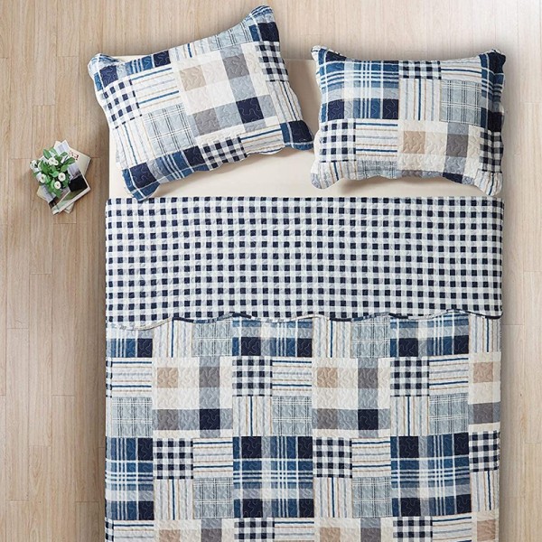 Blue Loft Blauwe Bedsprei