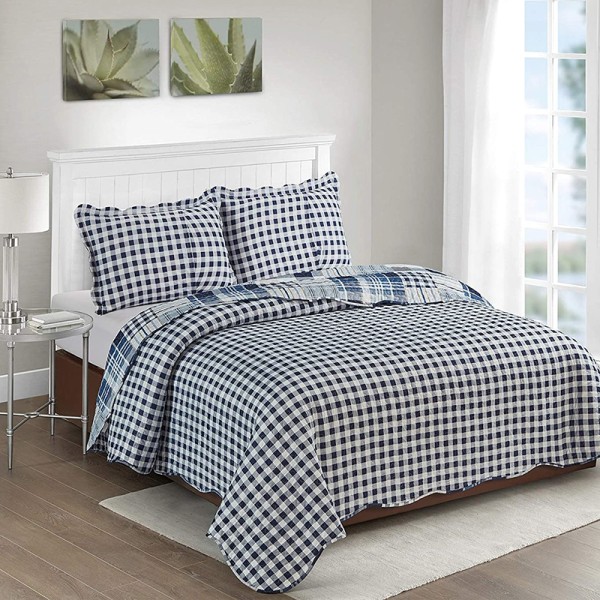 Blue Loft Blauwe Bedsprei