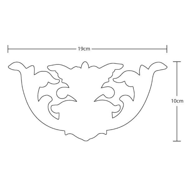 Decoratieve Meubel Ornament Classic Pediment