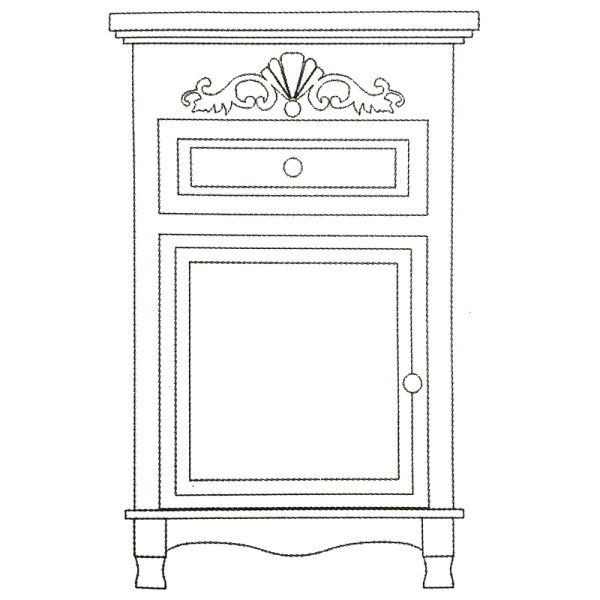 Furniture Appliques Classic Pediment