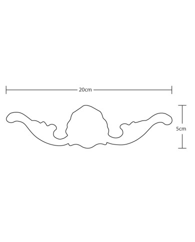 Furniture Appliques Shell Pediment