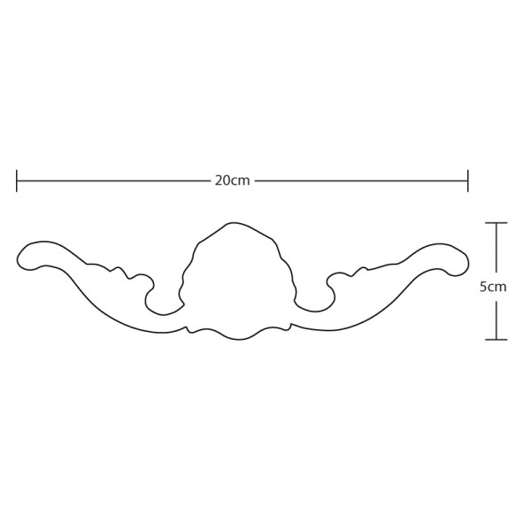 Decoratieve Meubel Ornament Shell Pediment