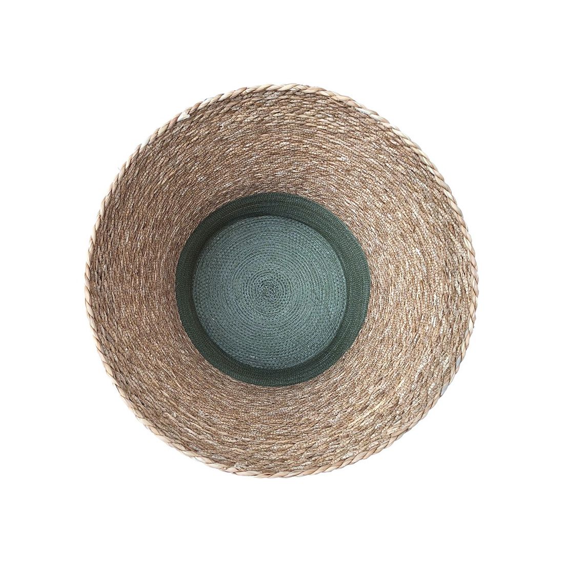 Seagrass Laundry Basket Green Seagrass Laundry Basket Green
