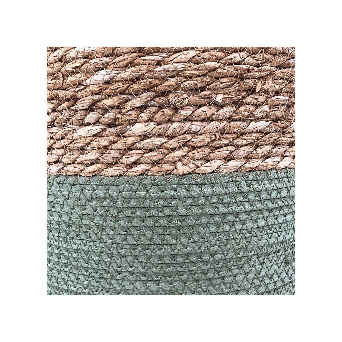 Seagrass Laundry Basket Green Seagrass Laundry Basket Green