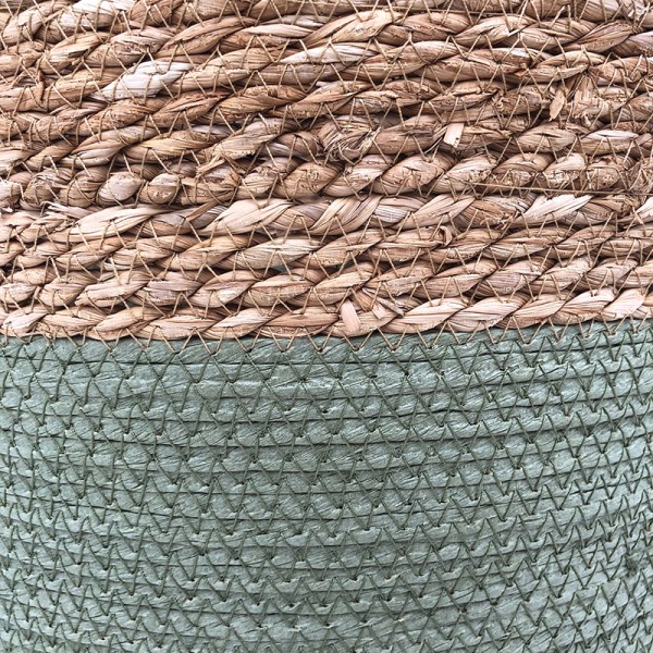 Seagrass Laundry Basket Green