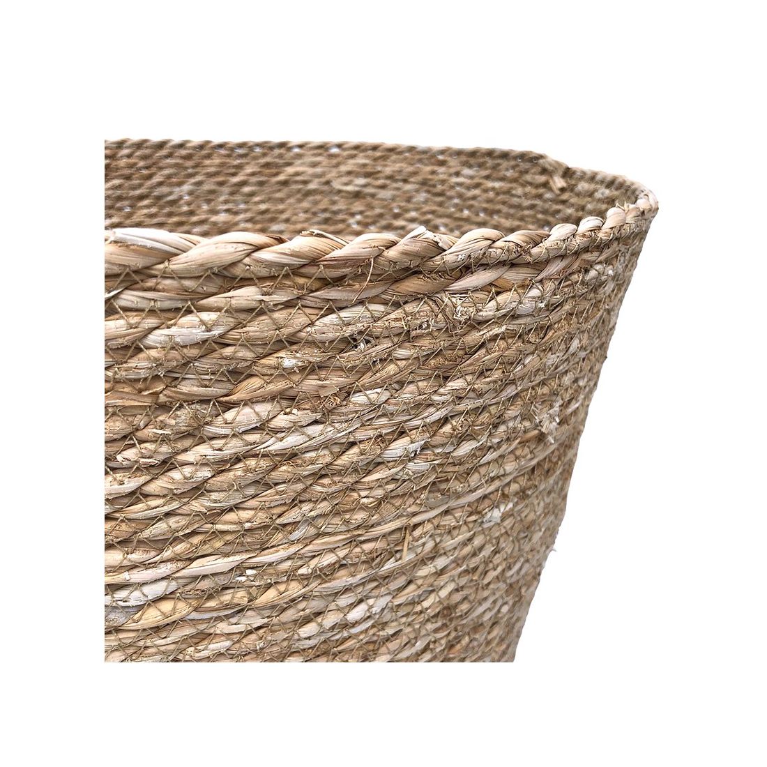 Seagrass Laundry Basket Green Seagrass Laundry Basket Green
