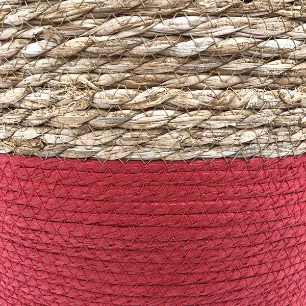 Seagrass Laundry Basket Red