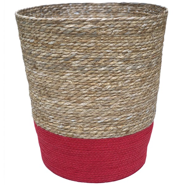 Seagrass Laundry Basket Red