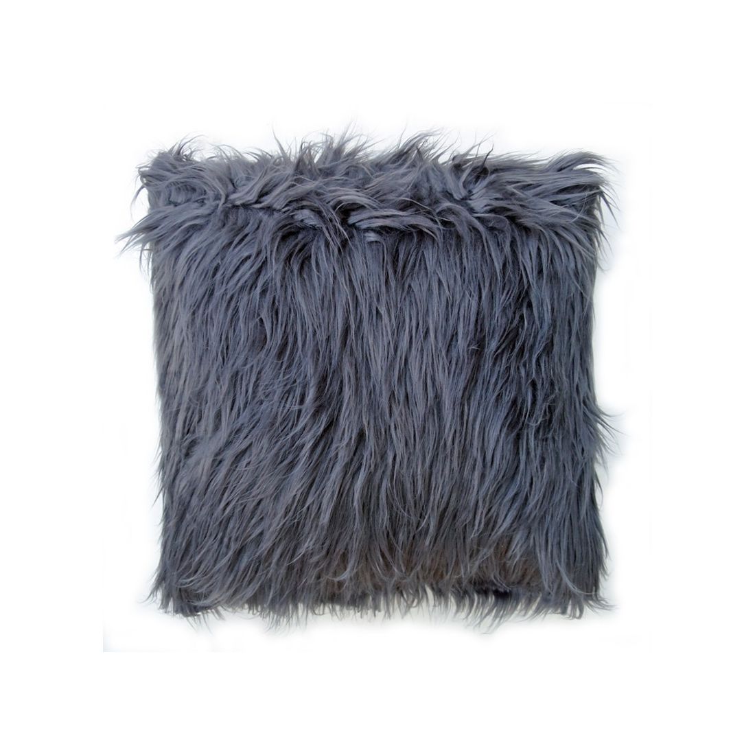 Fluffy Grey Faux Fur Cushion - soft fluffy scatter cushions